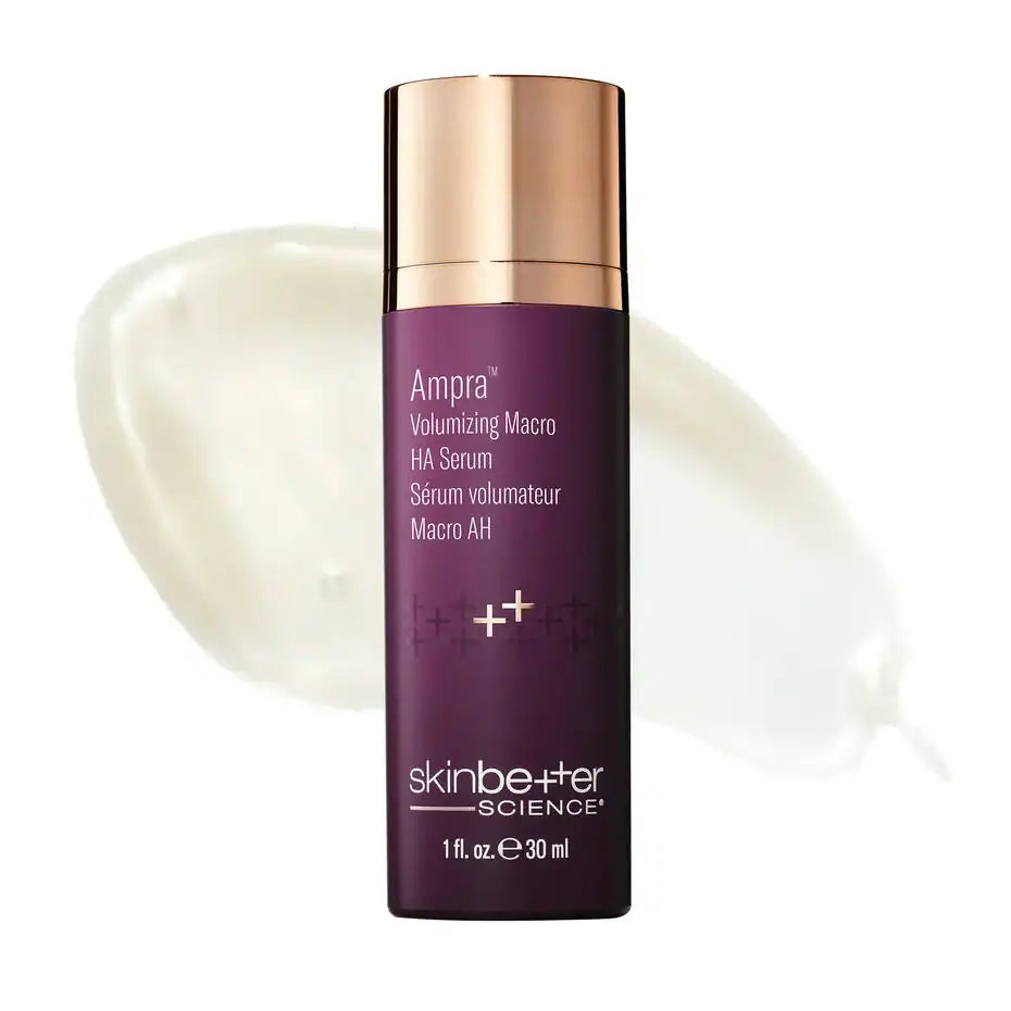 Skinbetter Science Ampra Volumizing Macro HA Serum for skin hydration and plumpness.