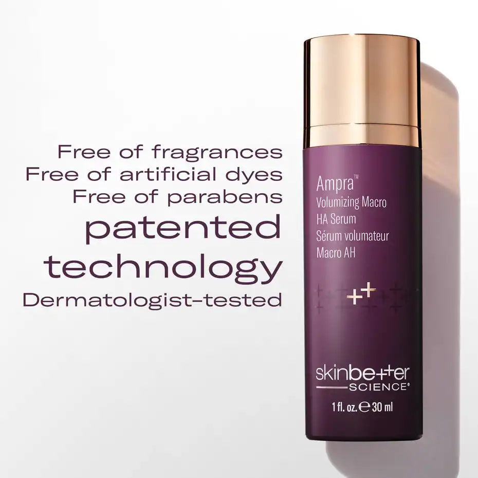 Ampra Volumizing Macro HA Serum for skin hydration and anti-aging.