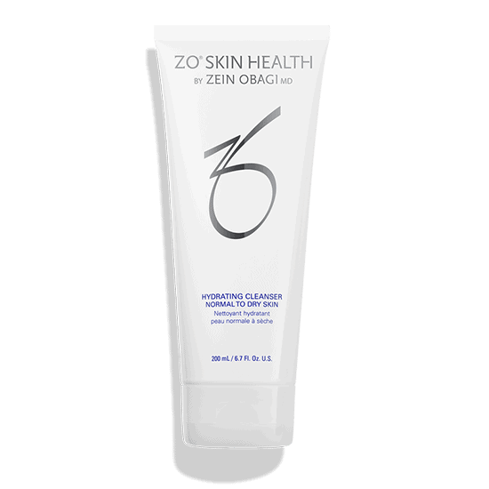 Hydrating cleanser for normal to dry skin by ZO Skin Health, designed to gently cleanse and hydrate.