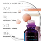 Close-up of SkinCeuticals H.A. Intensifier serum bottle with dropper.