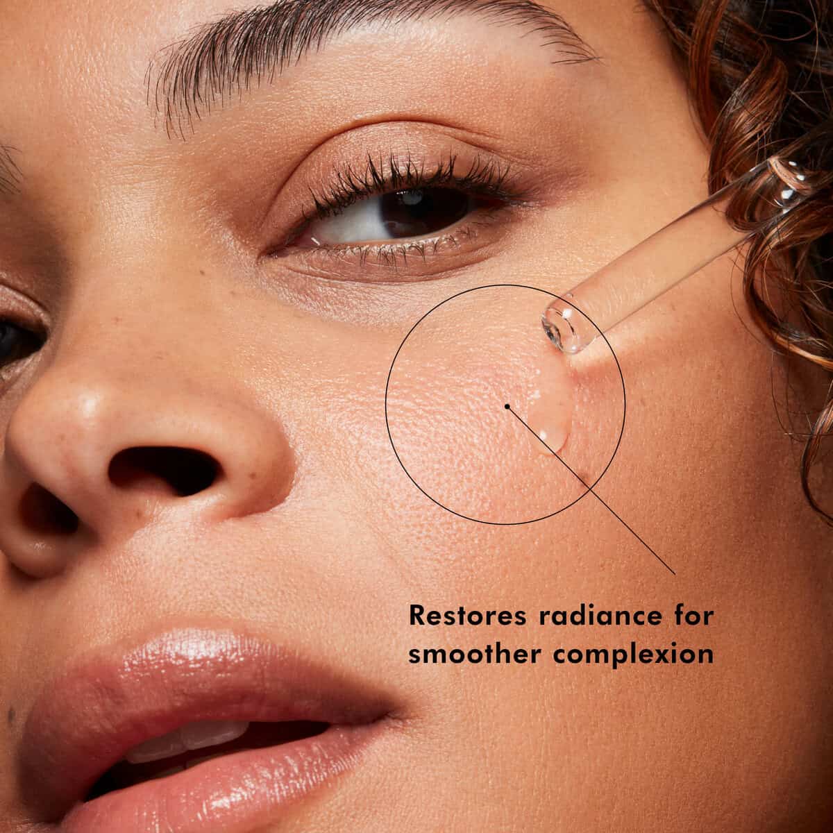 Close-up of a woman receiving skin rejuvenation treatment for smoother complexion.