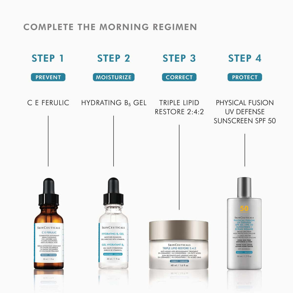 Skincare products for cleansing, moisturizing, and sun protection at SF Wellness.