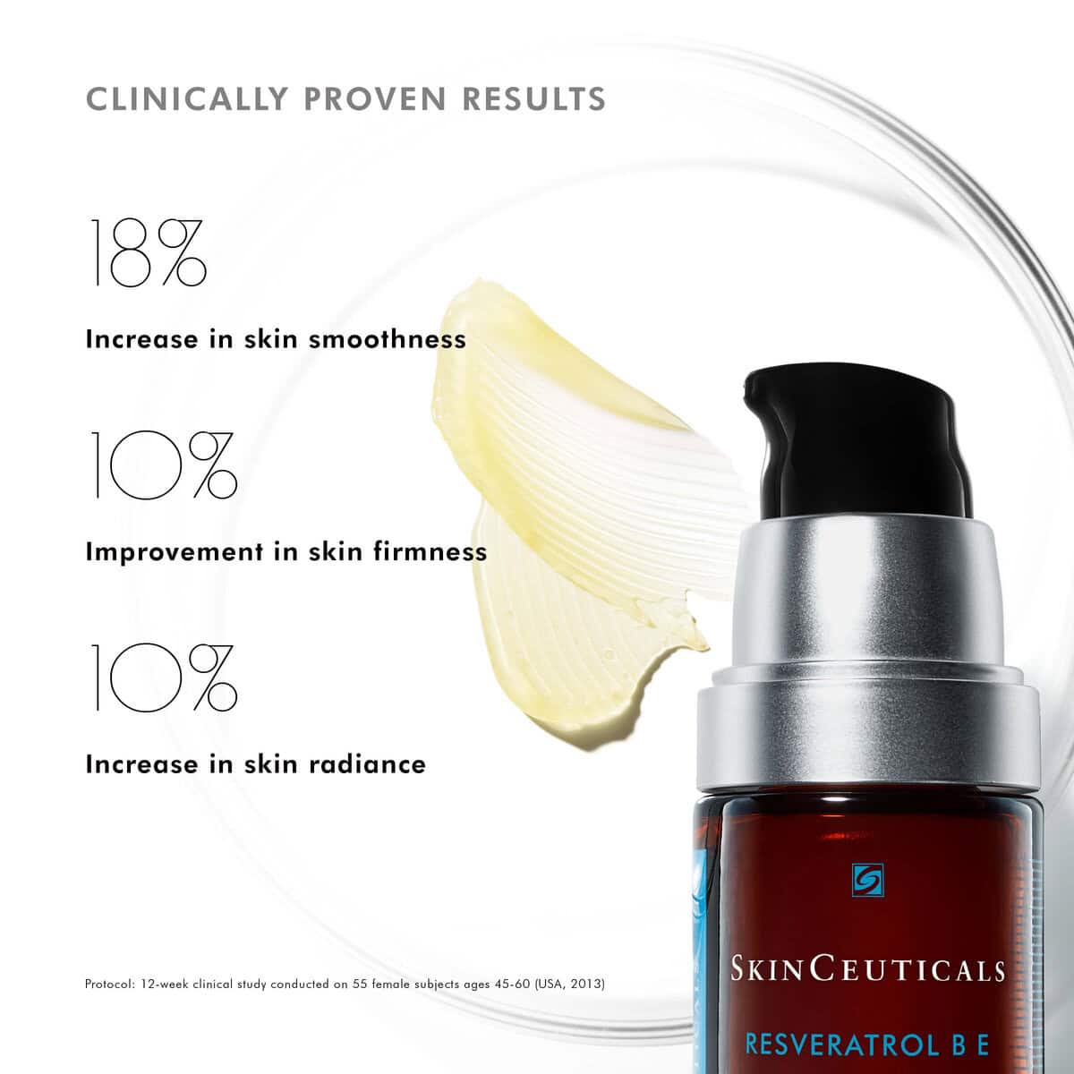 SkinCeuticals Resveratrol B E serum for skin rejuvenation and anti-aging benefits.