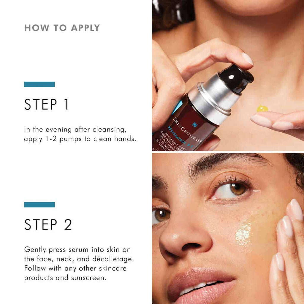 Woman applying serum to face for clear, healthy skin at SF Wellness clinic.