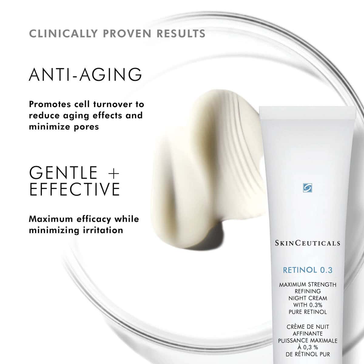 Retinol Night Cream for Anti-Aging and Skin Renewal.