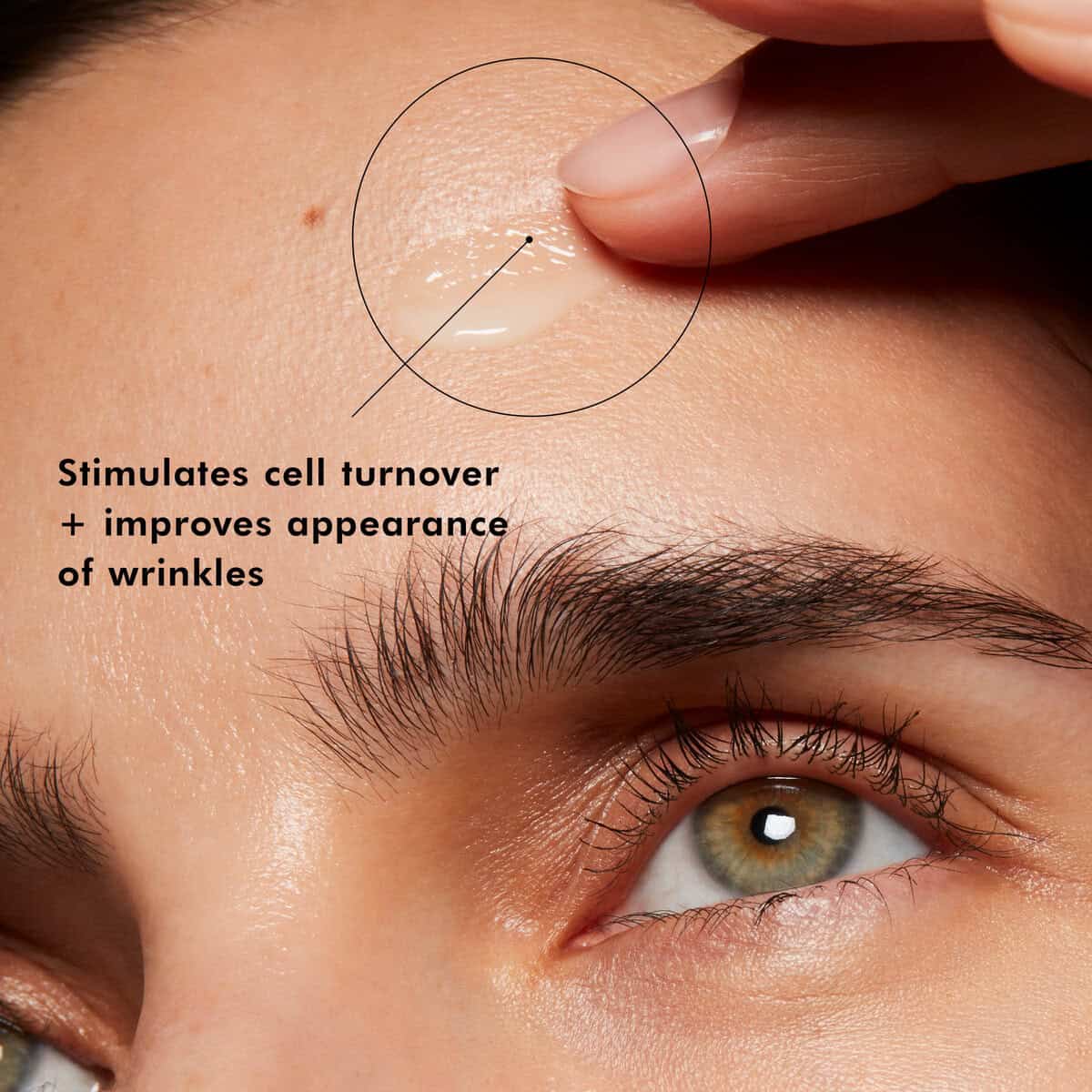 Rejuvenating skin treatment targeting wrinkles, promoting cell turnover, and improving skin appearan.