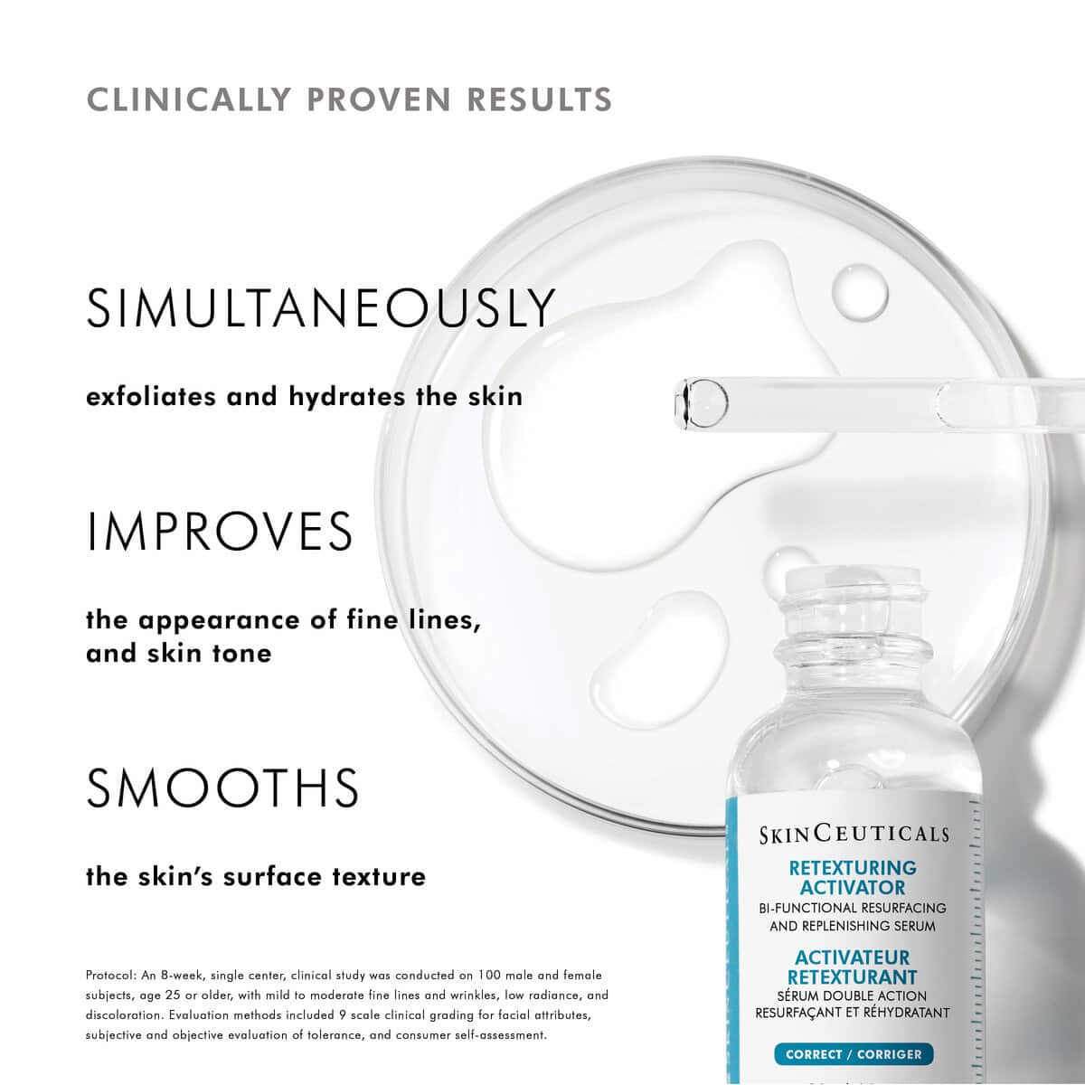 Skin serum for exfoliation, hydration, and skin smoothing at SF Wellness.