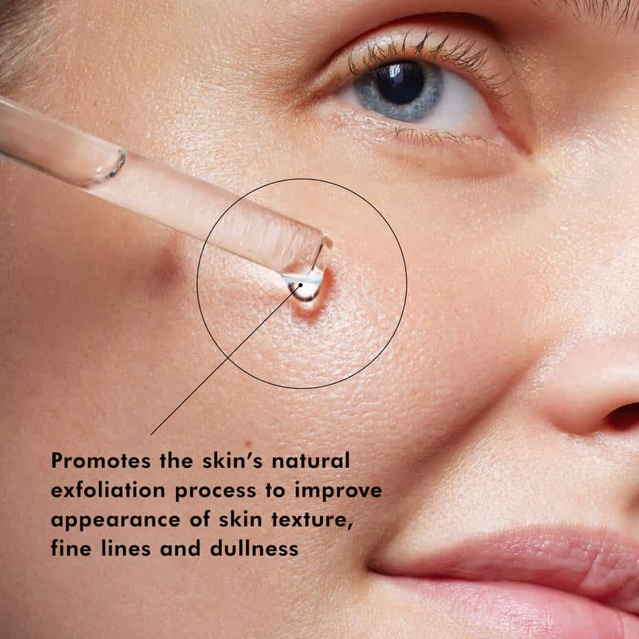 Close-up of a woman receiving skin exfoliation treatment for clear, healthy skin at SF Wellness.