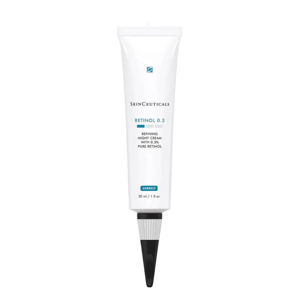Retinol 0.3 Night Cream for skin renewal and anti-aging. Suitable for sensitive skin, improves textu.