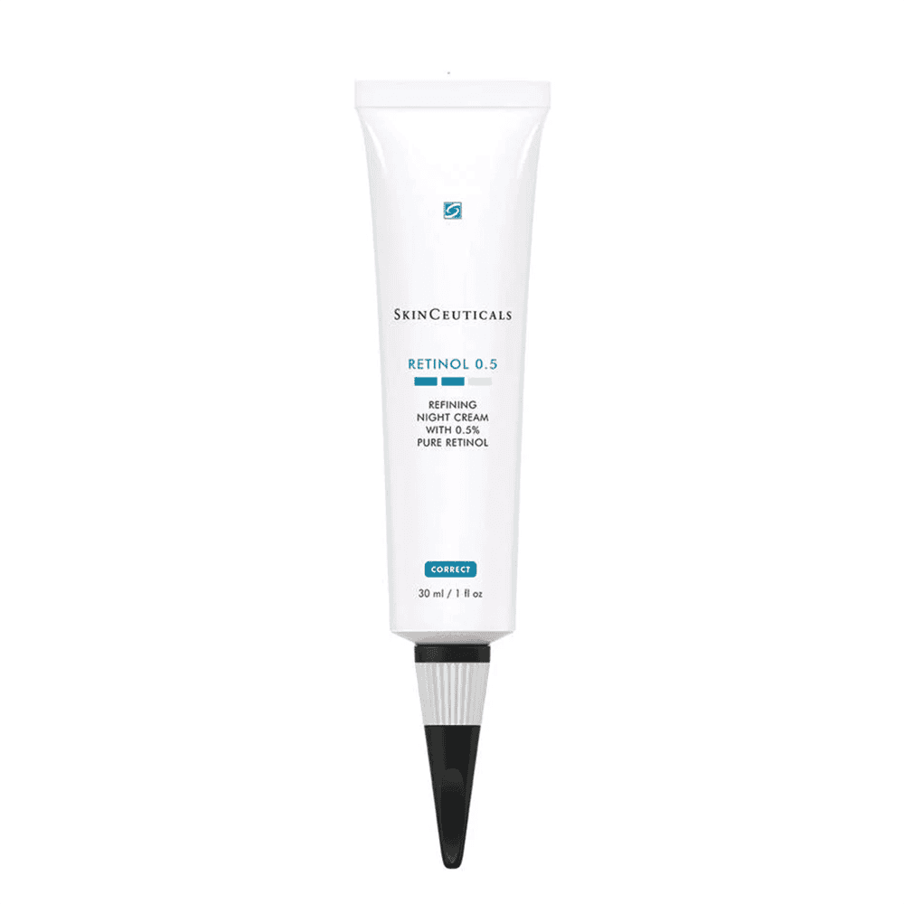 Retinol night cream for skin renewal and anti-aging. Suitable for sensitive skin, with 0.5% pure ret.