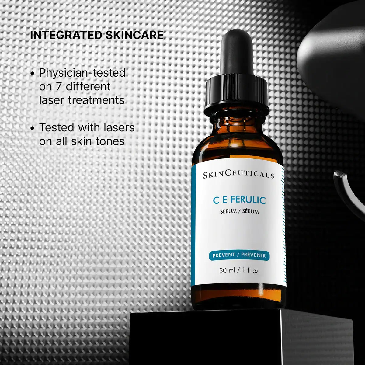 SkinCeuticals C E Ferulic antioxidant serum for skin health.