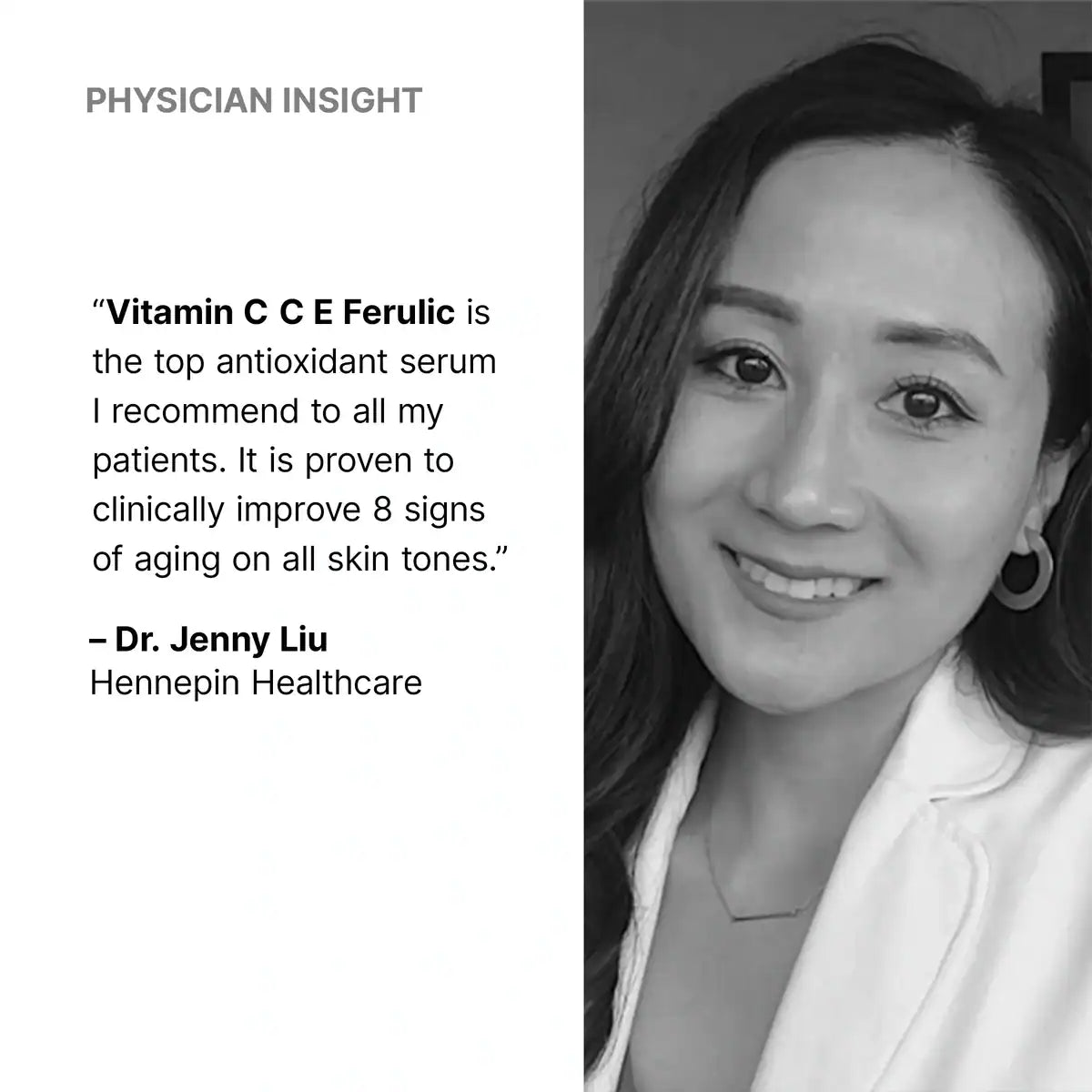 Dr. Jenny Liu shares benefits of Vitamin C E Ferulic for skin health.