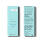 SkinCeuticals C E Ferulic serum bottle with light blue packaging and product details.