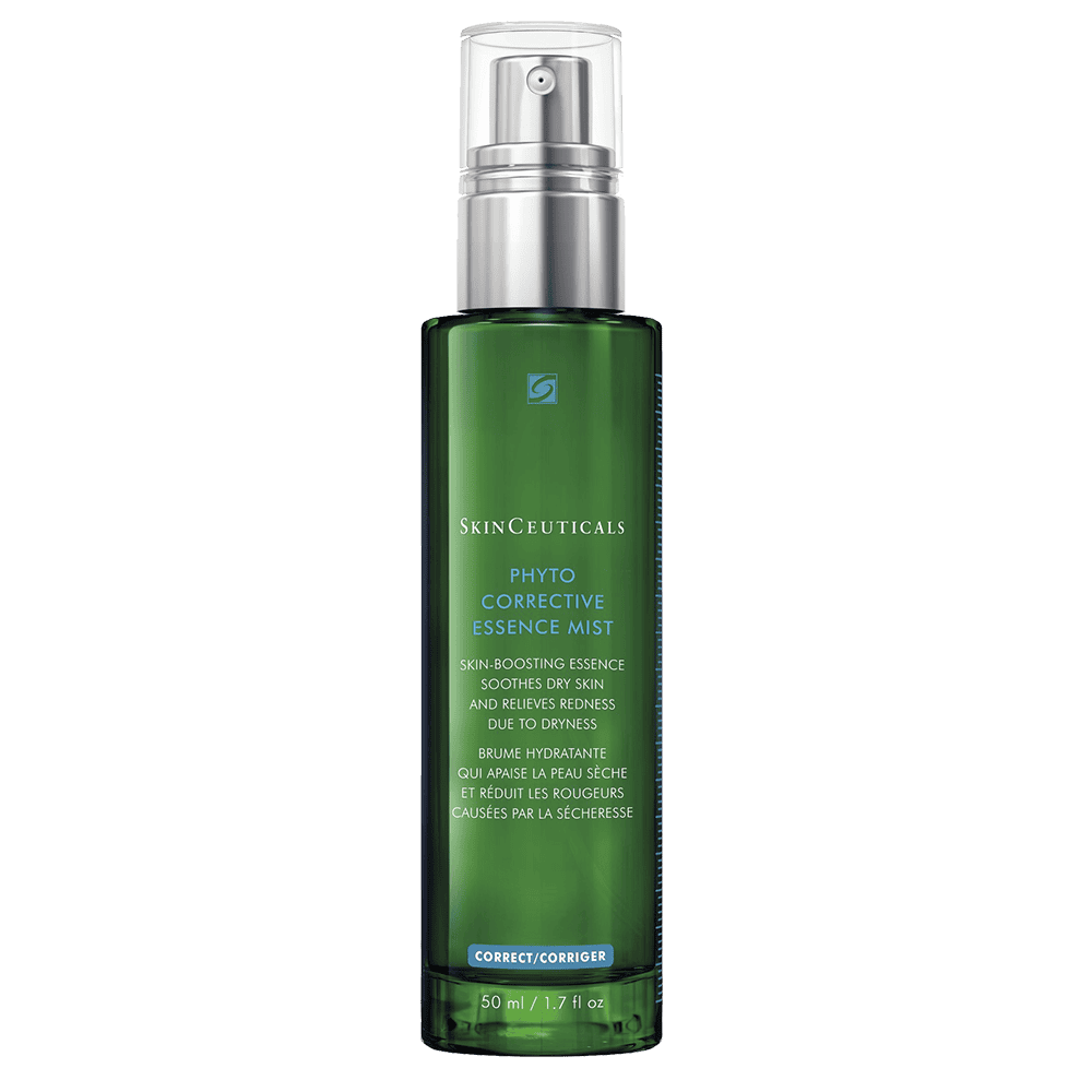 SkinCeuticals Phyto Corrective Essence Mist for skin hydration and redness relief.